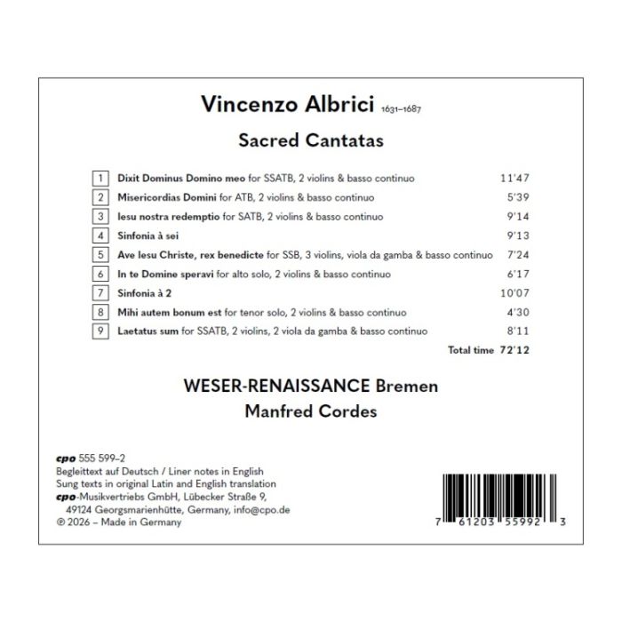 Albrici: Sacred Cantatas - slide-1