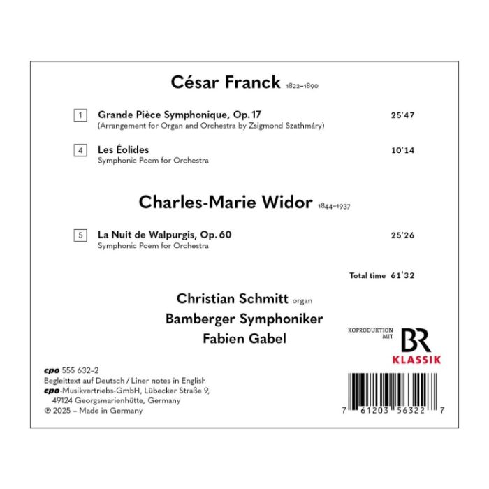 Franck: Grande Pièce Symphonique; Les Eolides - slide-1