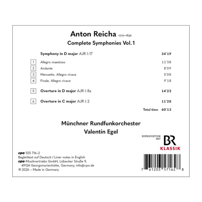 Reicha: Symphonies Vol. 1 - slide-1