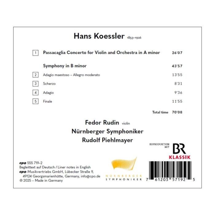 Koessler: Symphony; Violin Concerto - slide-1