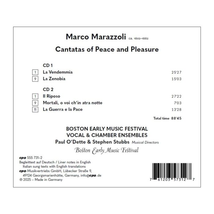 Marazzoli: Cantatas of Peace and Pleasure - slide-1