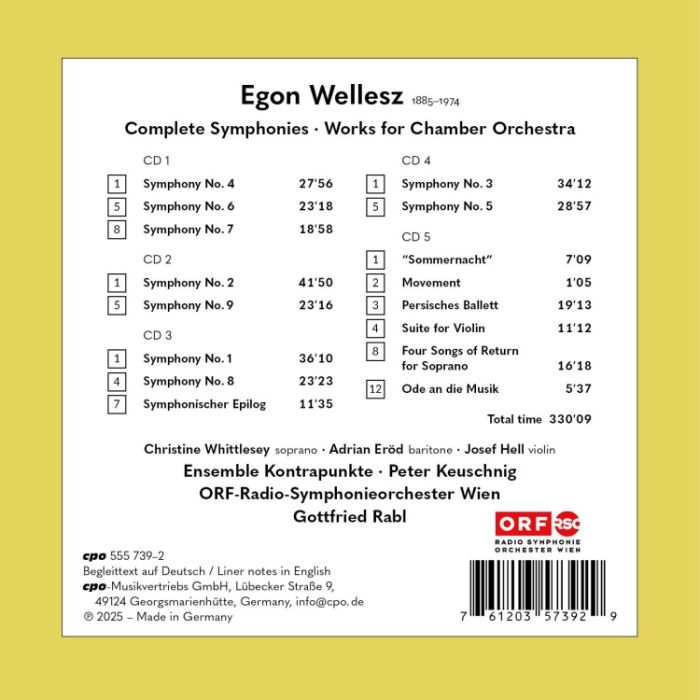 Wellesz: Complete Symphonies - slide-1