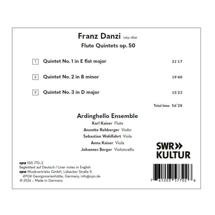 Danzi: Flute Quintets op. 50 - slide-1