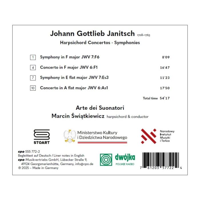 Janitsch: Harpsichord Concertos & Symphonies - slide-1