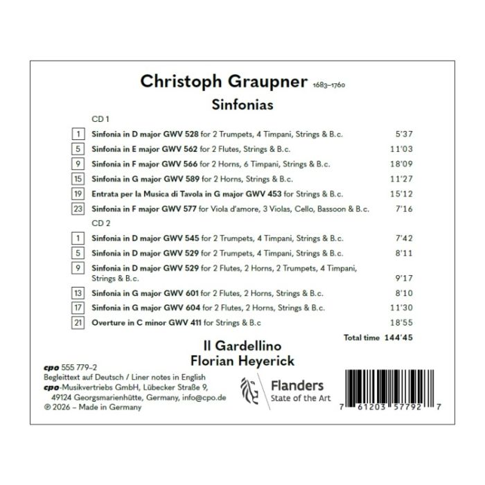 Graupner: Sinfonias - slide-1
