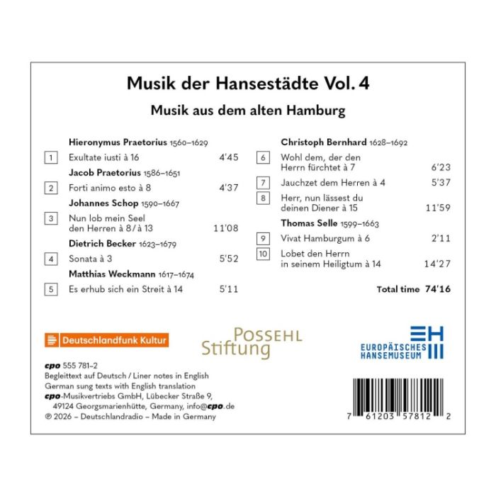 Musik der Hansestädte Vol. 4 - Musik aus dem alten Hamburg - slide-1