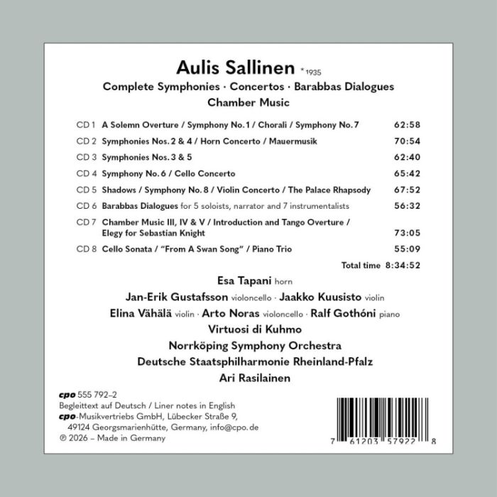 Sallinen: Complete Symphonies; Concertos; Chamber Music - slide-1