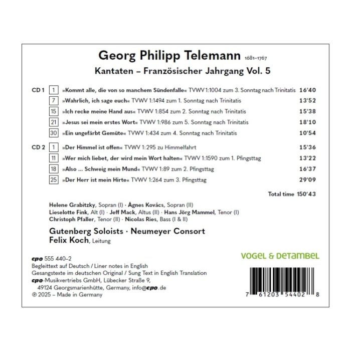 Telemann: French Cycle 1714/1715 Vol. 5 - slide-1