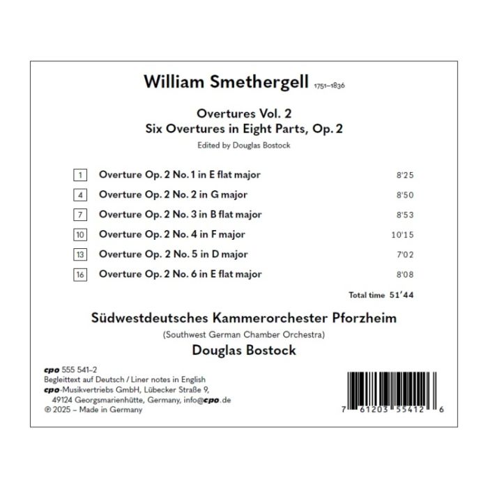 Smethergell: Six Overtures op. 2 - slide-1