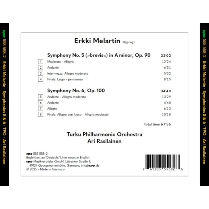 Melartin: Symphonies 5 & 6 - slide-1