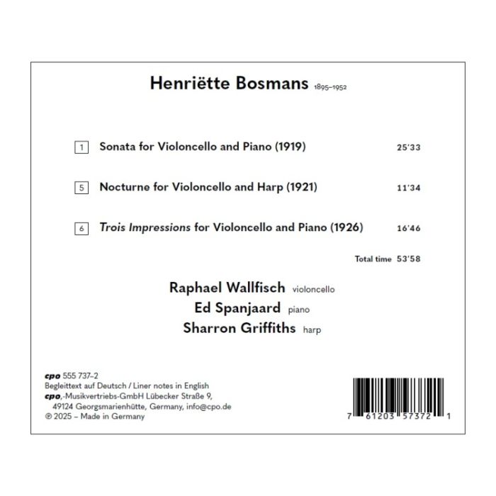 Bosmans: Cello Sonata; Nocturne; Impressions - slide-1
