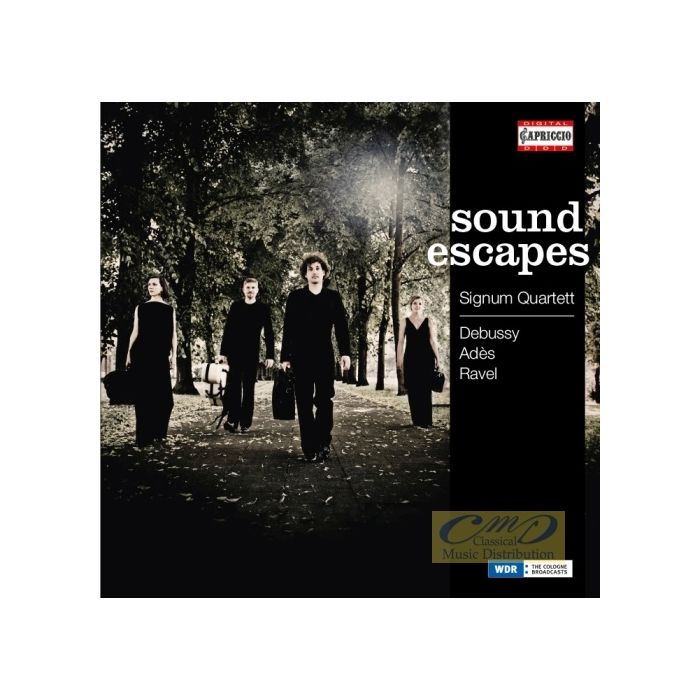 Sound escapes: Debussy, Ravel, Ad?s