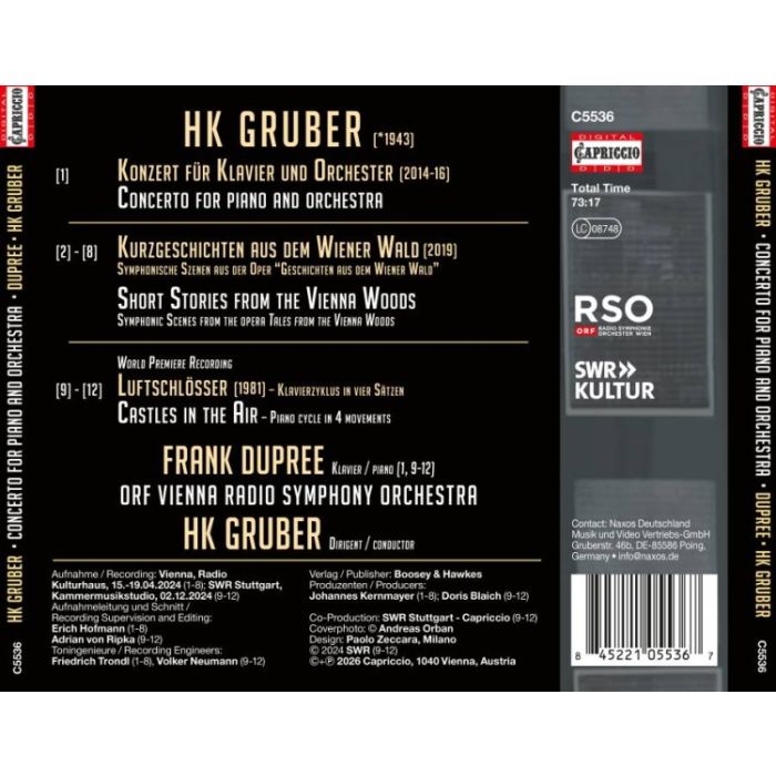 Gruber: Piano Concerto; Short Stories; Castles in the Air - slide-1