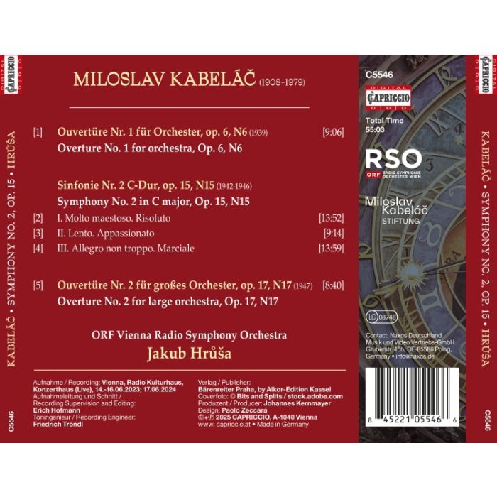 Kabelac: Symphony No. 2; Overtures Nos. 1 & 2 - slide-1