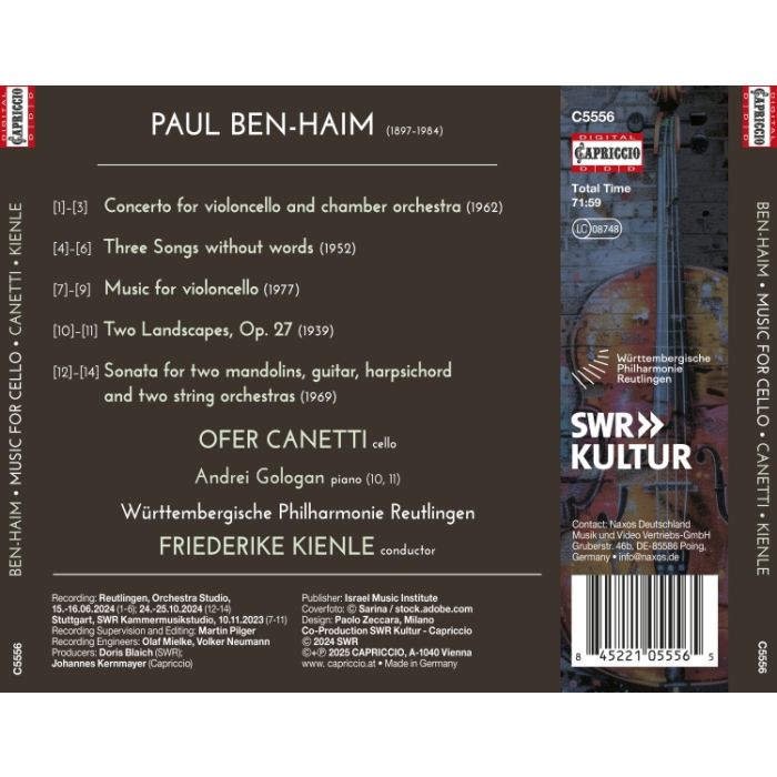 Ben-Haim: Music for violoncello - slide-1