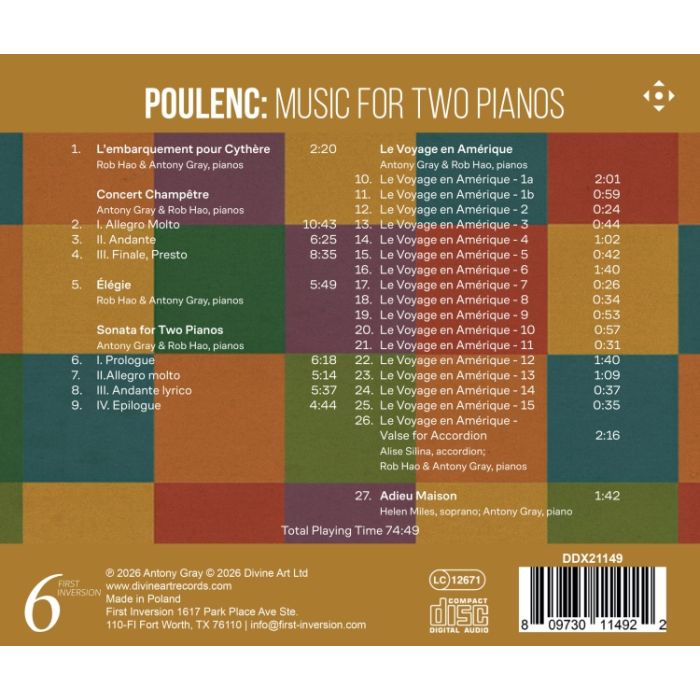 Poulenc: Music for Two Pianos  - slide-1