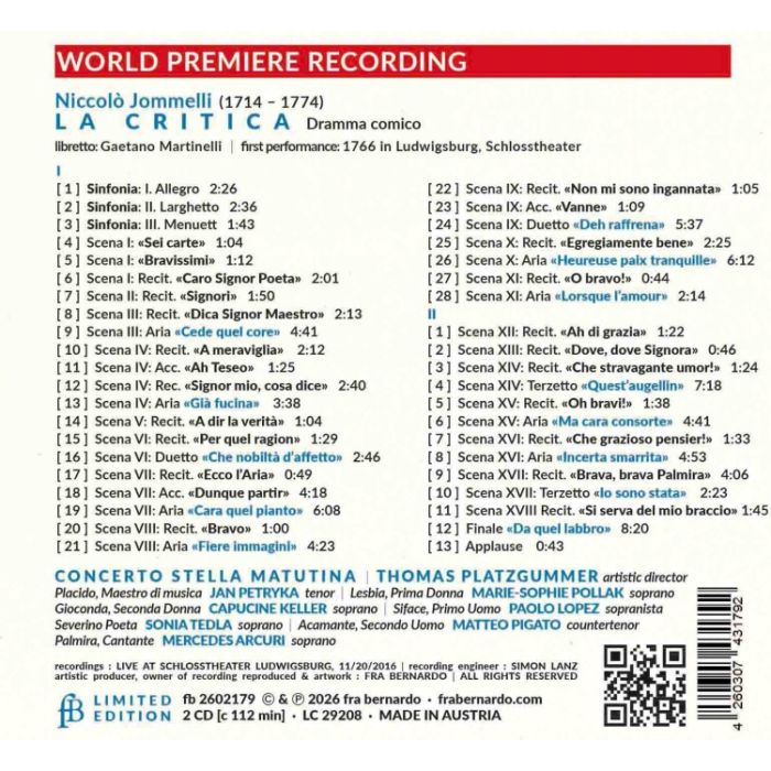 Jommelli: La Critica - slide-1