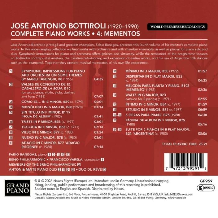 Bottiroli: Complete Piano Works Vol. 4 - slide-1