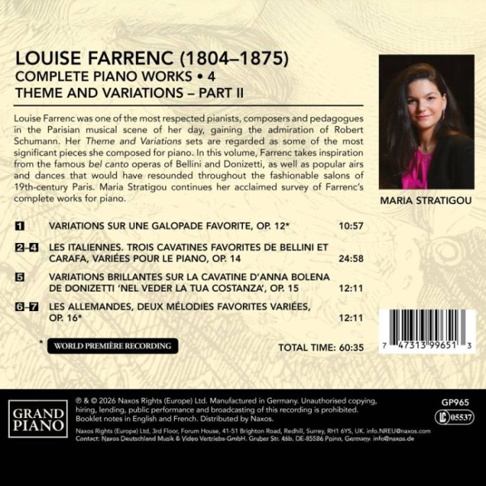 Farrenc: Complete Piano Works Vol. 4 - slide-1