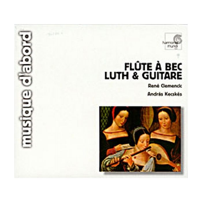 Flute a bec, luth et guitare