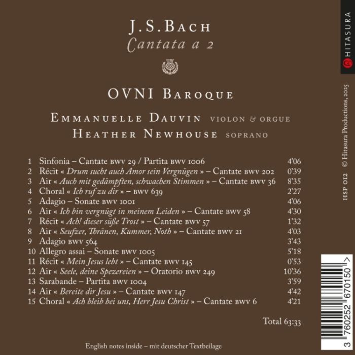 Bach: Cantata a 2 - slide-1