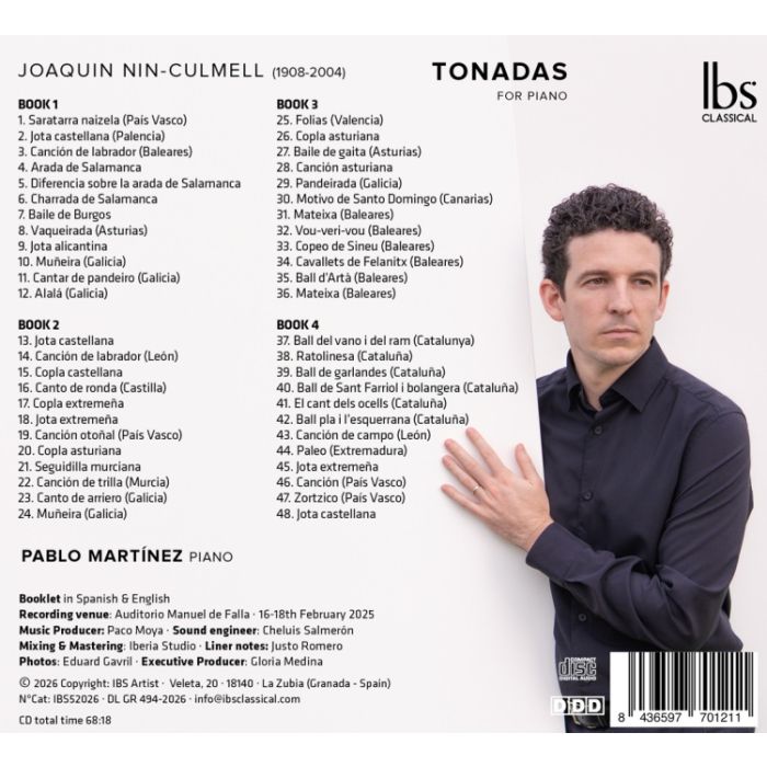 Nin-Culmell: Tonadas for piano - slide-1