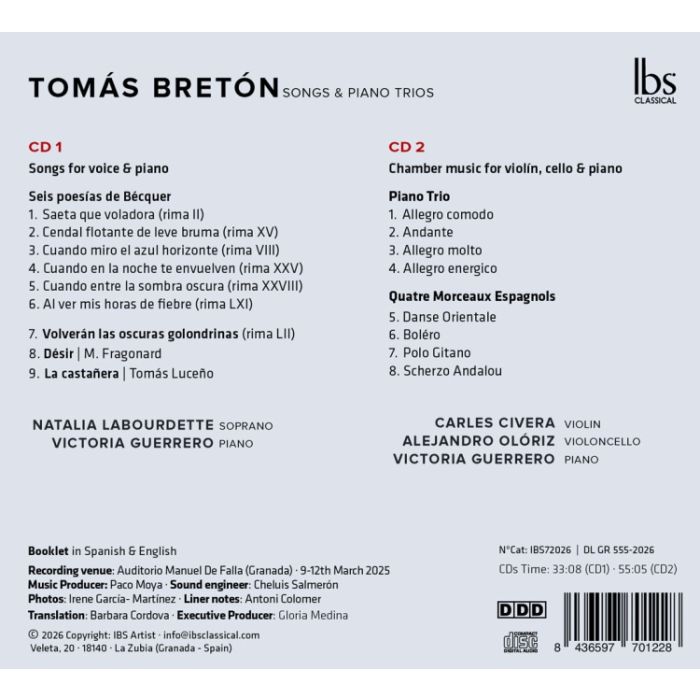 Bretón: Songs & Piano Trios - slide-1