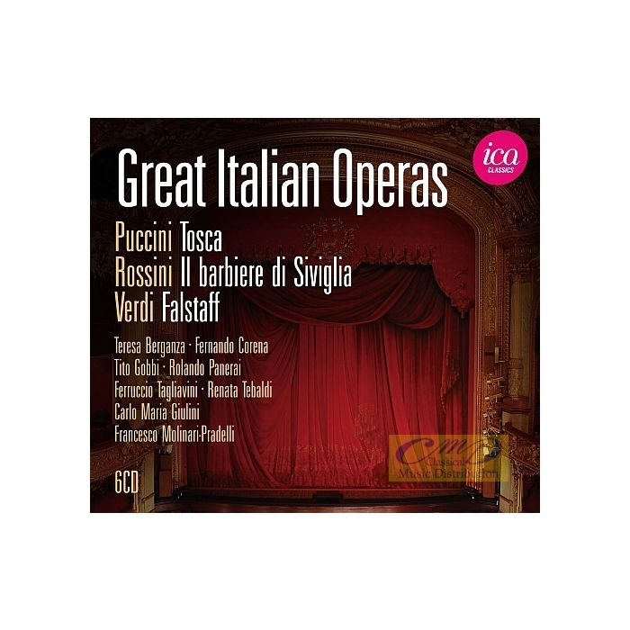 Great Italian Operas - Puccini: Tosca, Rossini: Il barbiere di Siviglia, Verdi: Falstaff