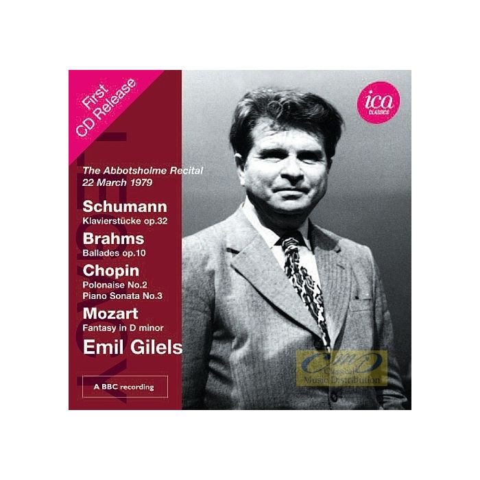 Schumann: 4 Klavierstücke op. 32, Brahms: 4 Ballades op. 10, Chopin: Polonaise No. 2, Piano Sonata No. 3
