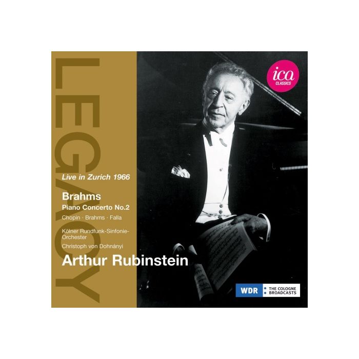 Brahms: Piano Concerto No. 2, Chopin, De Falla, nagr. Nijmegen, Holland, 1963