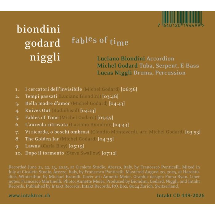 Biondini; Godard; Niggli: Fables of Time - slide-1