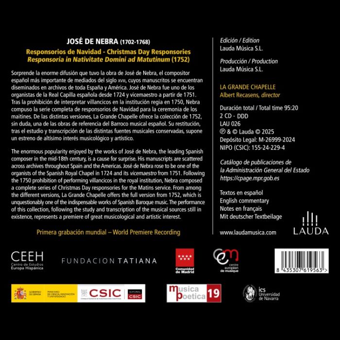 De Nebra: Responsorios de Navidad - slide-1