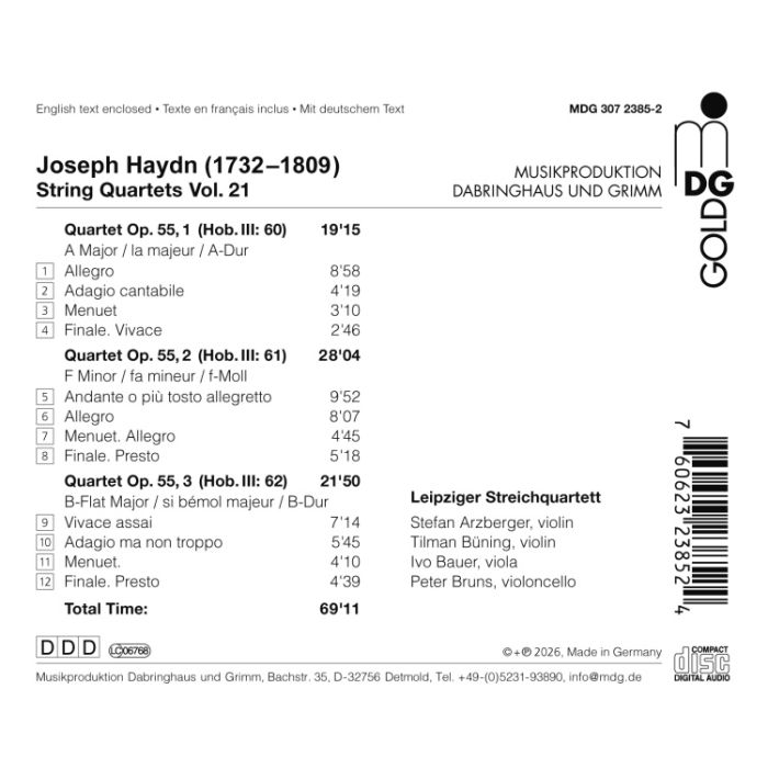 Haydn: String Quartets Vol. 21 - slide-1