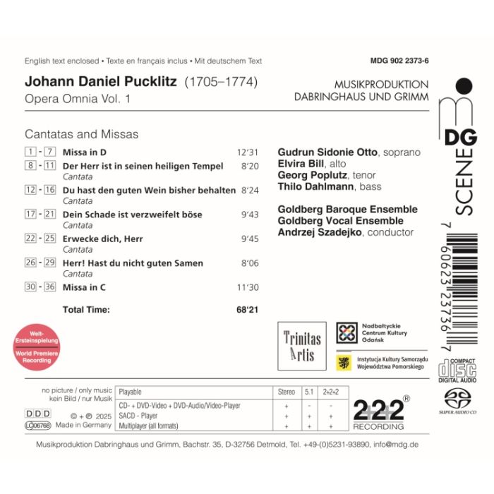 Pucklitz: Opera Omnia Vol. 1 - Cantatas and Masses - slide-1