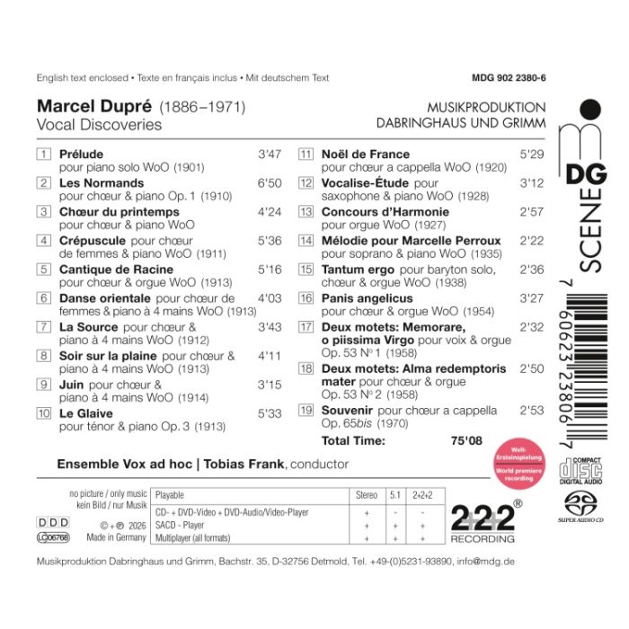 Dupré: Vocal Discoveries - slide-1