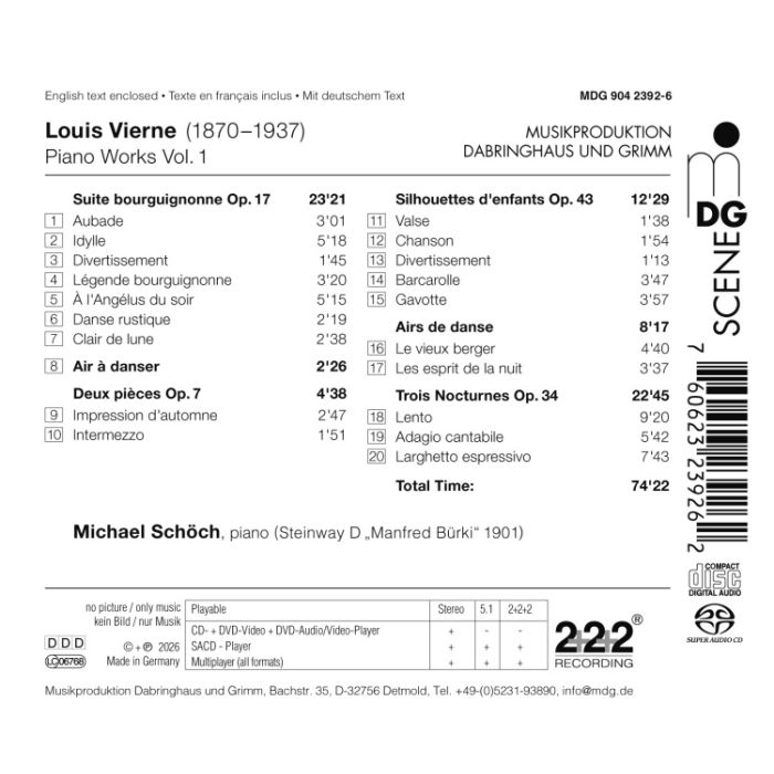 Vierne: Piano Solo Vol. 1 - slide-1