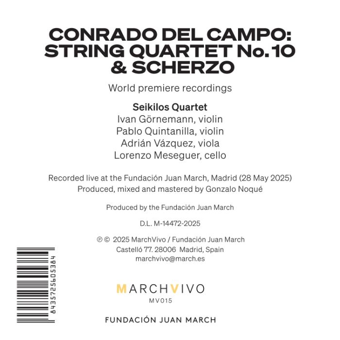 Del Campo: String Quartet No. 10 & Scherzo - slide-1