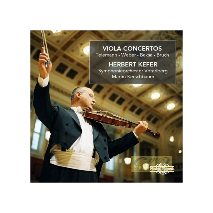 Telemann, Weber, Baksa, Bruch: Viola Concertos