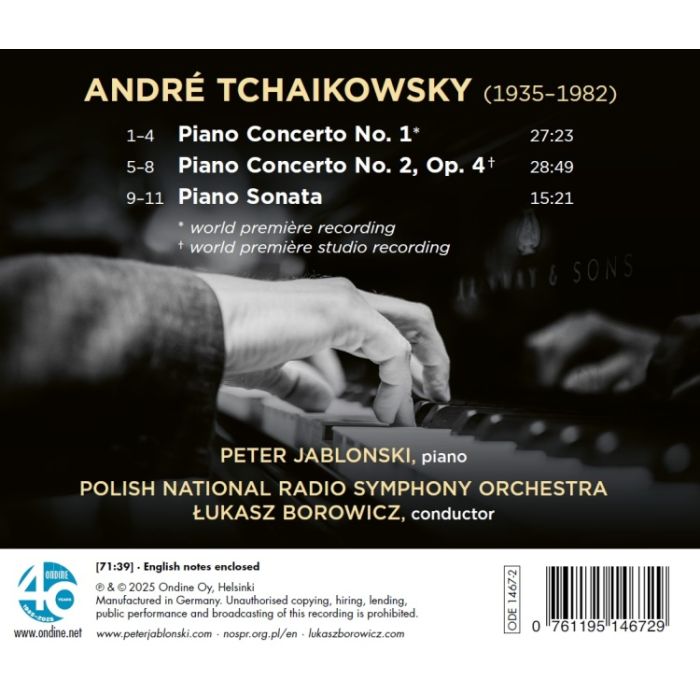 André Tchaikowsky: Two Piano Concertos & Piano Sonata - slide-1