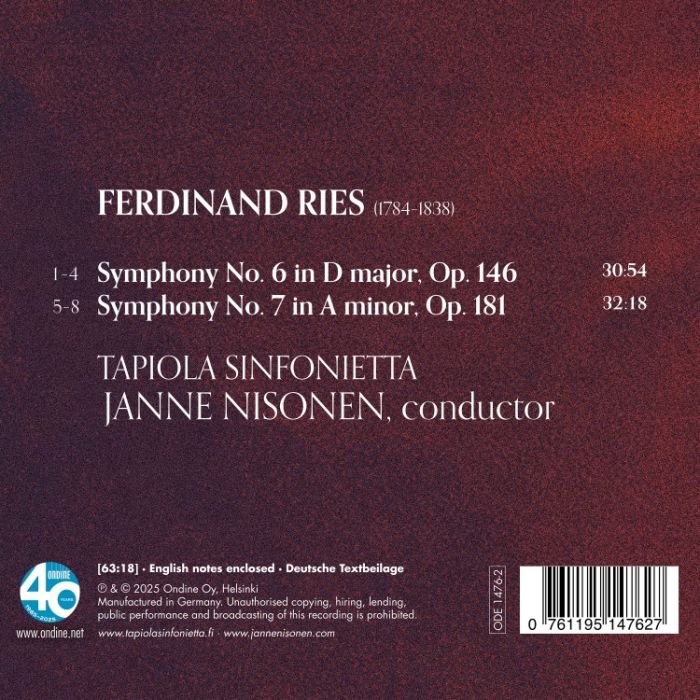 Ries: Symphonies Nos. 6 & 7 - slide-1