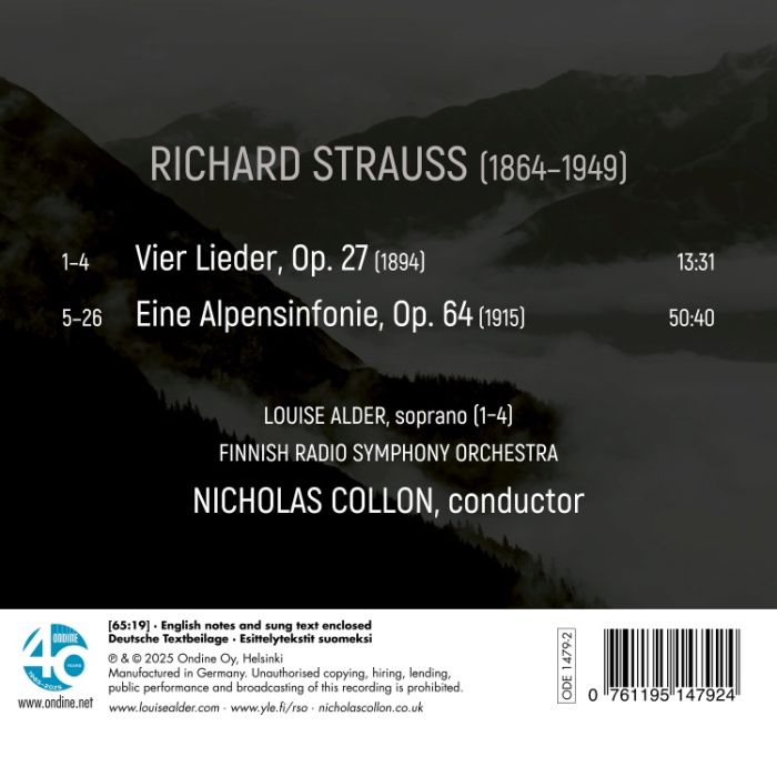 Strauss: Eine Alpensinfonie; Vier Lieder Op. 27 - slide-1