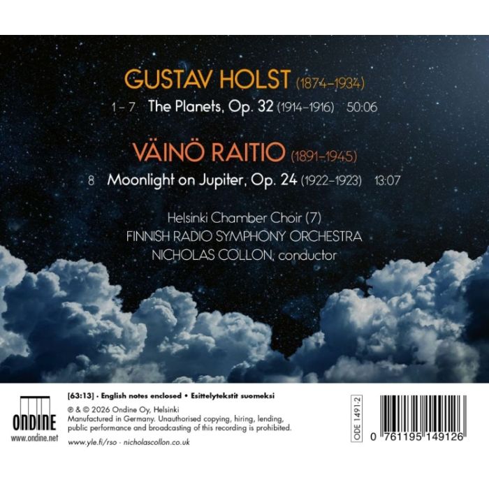 Holst: The Planets; Raitio: Moonlight on Jupiter - slide-1