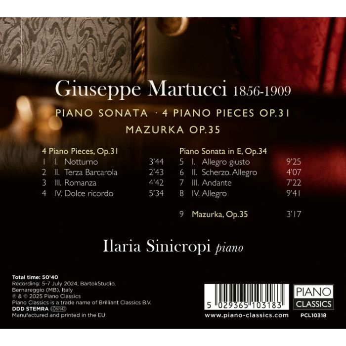 Martucci: Piano Sonata; Piano Pieces; Mazurka - slide-1