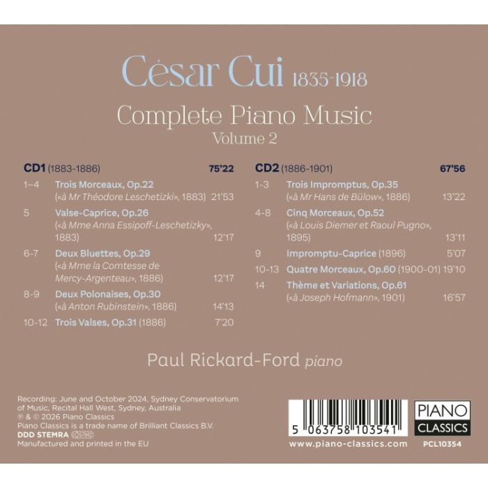 Cui: Complete Piano Music Vol. 2 - slide-1