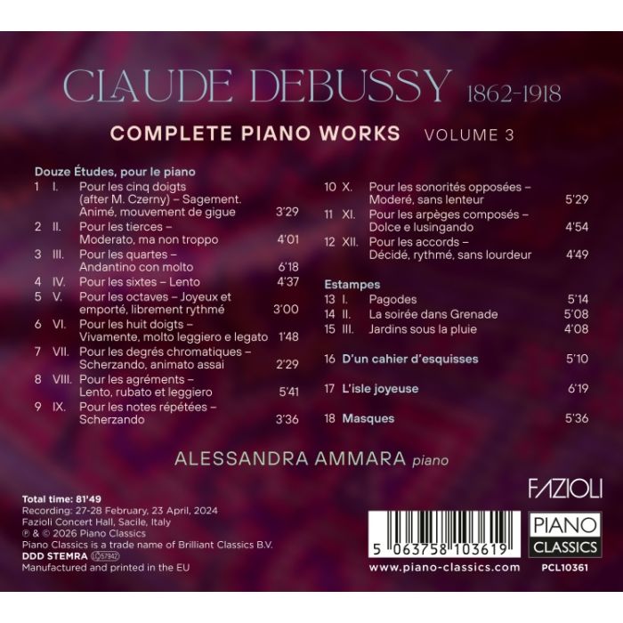 Debussy: Complete Piano Works Vol. 3 - slide-1