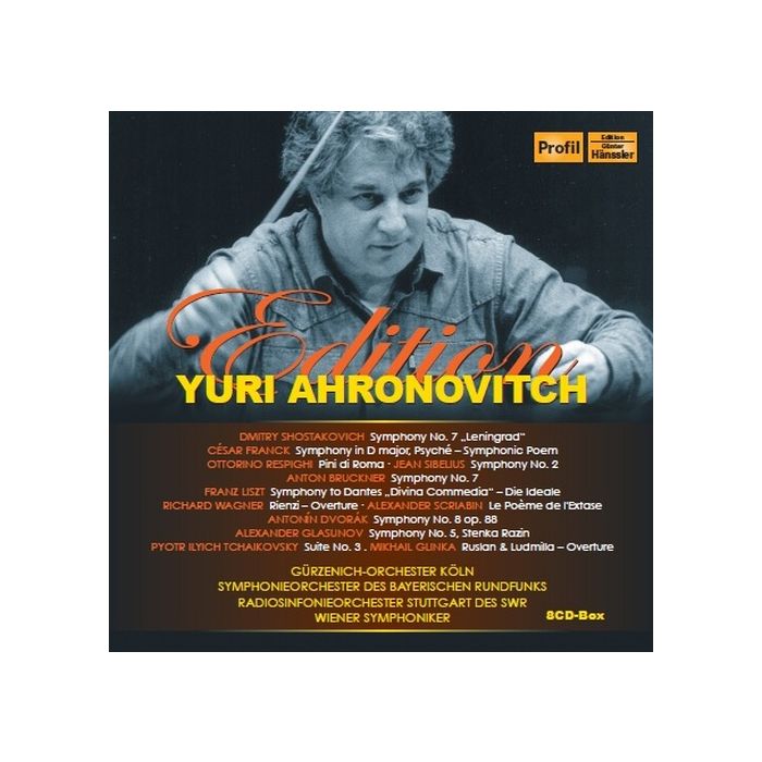 Yuri Ahronovitch Edition - Szostakowicz, Franck, Sibelius, Dvorak, Respighi, Bruckner, Liszt, Wagner, Scriabin, ...