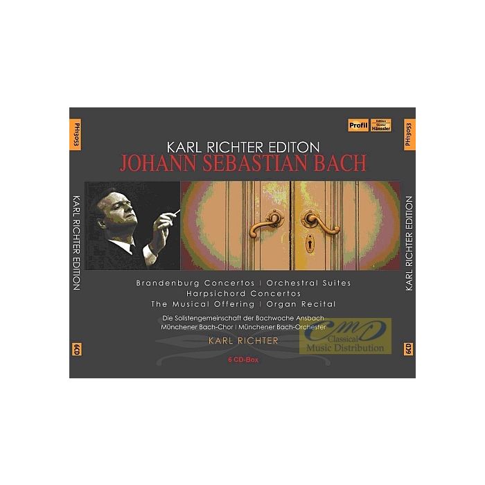 Karl Richter Edition - Bach: Brandenburg Conc., Orchestral Suites, Harpsichord Conc., The Musical Offering, Organ Recital
