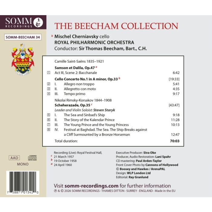 The Beecham Collection: Rimsky-Korsakov & Saint-Saëns - slide-1