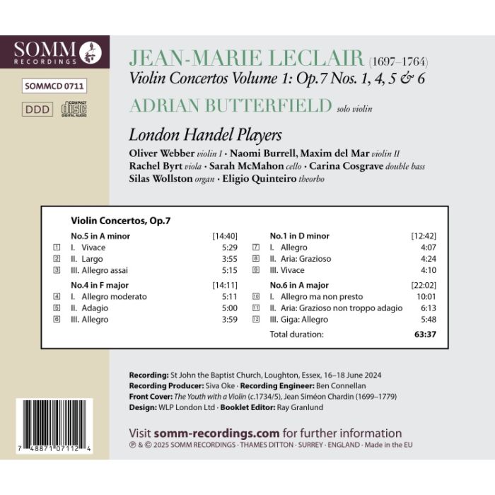 Leclair: Violin Concertos Vol. 1 - slide-1