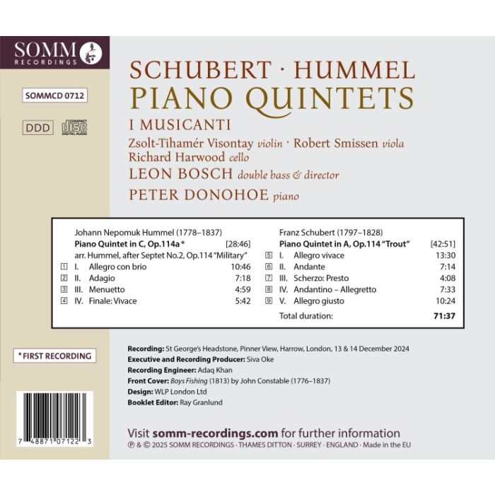 Schubert & Hummel: Piano Quintets - slide-1